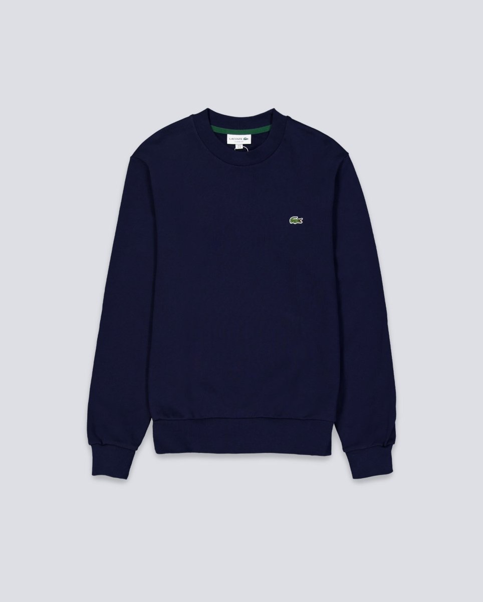 Sudadera Lacoste Cotton Fleece Sweatshirt Azul Marino Unisex SH9801-00-166