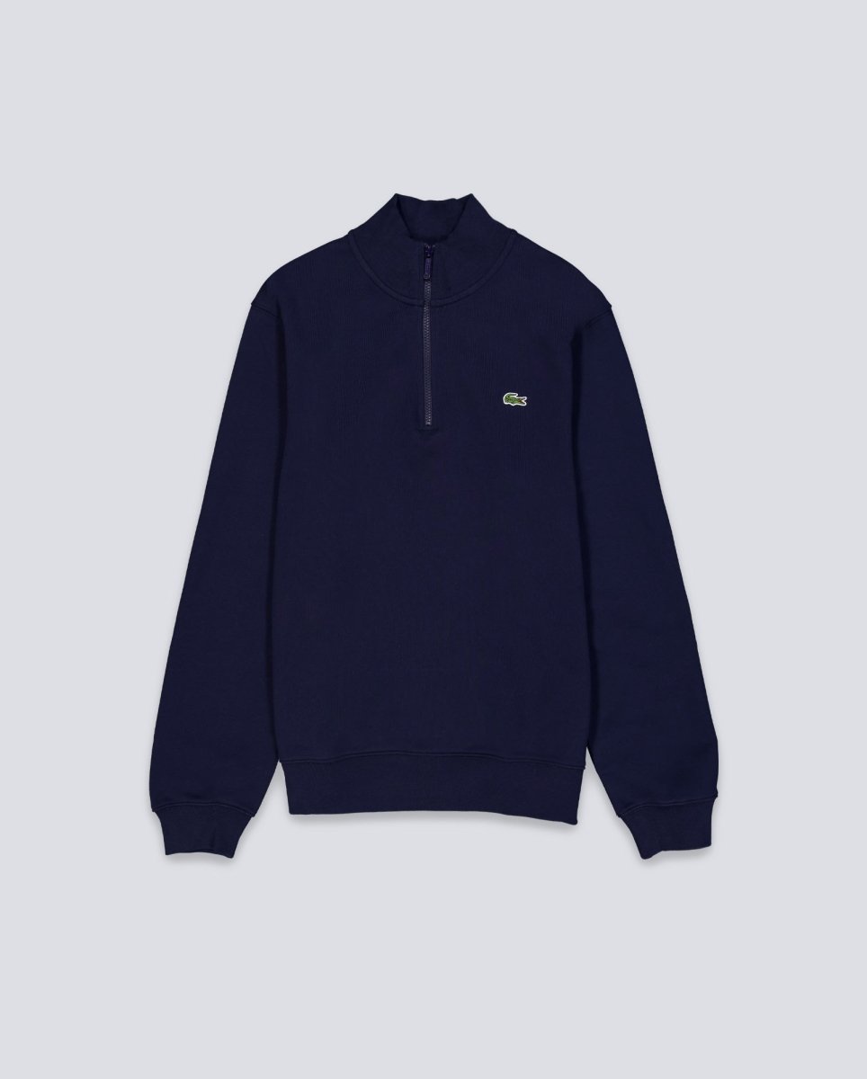 Sudadera Lacoste Cuello Con Cremallera Azul Marino Hombre SH9774-00