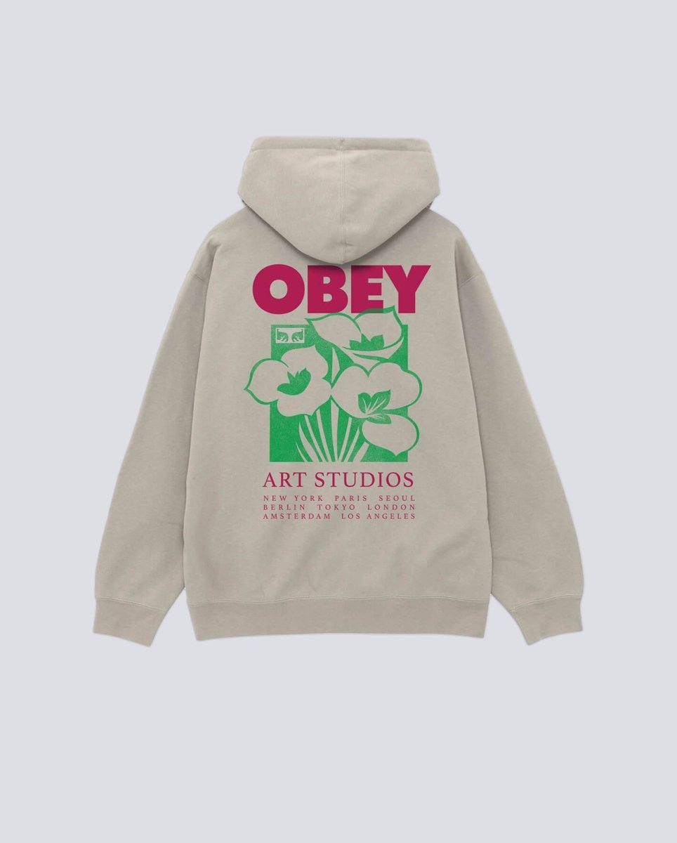 Sudadera Obey Art Studio Flowers Gris Unisex 112844234-MNS