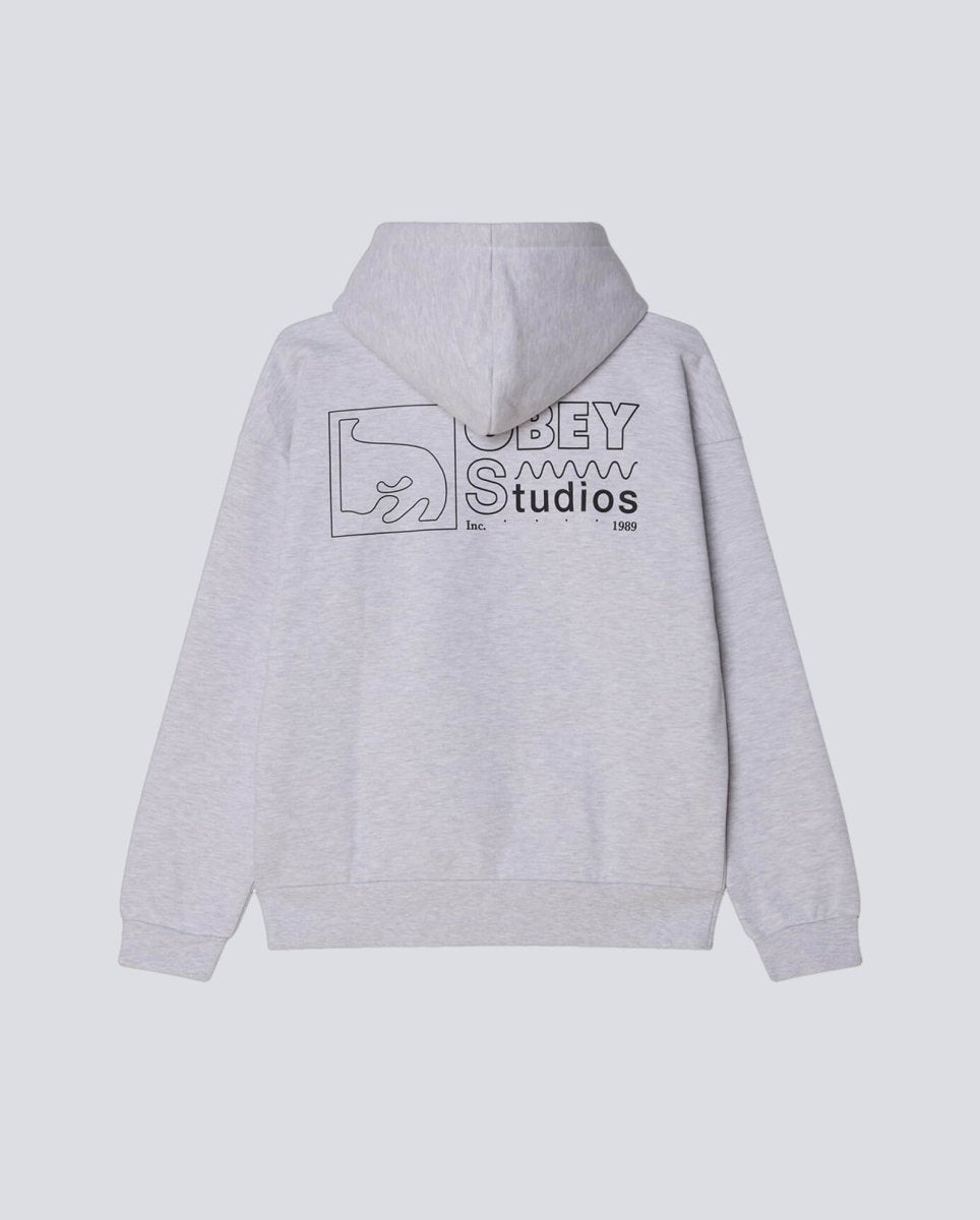 Sudadera Obey Nico Extra Heavy Gris Unisex