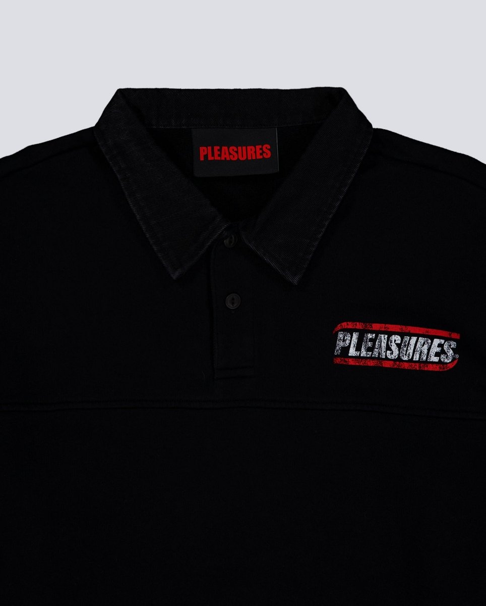 Sudadera Pleasures Gentle Polo Negro Unisex