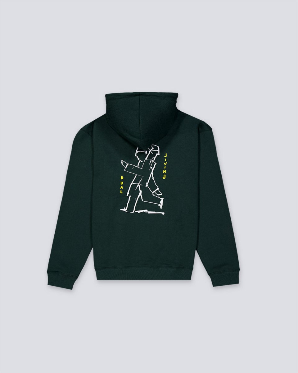 Sudadera Polar Skate Co Dual Living Verde Hombre POLARSS25-14