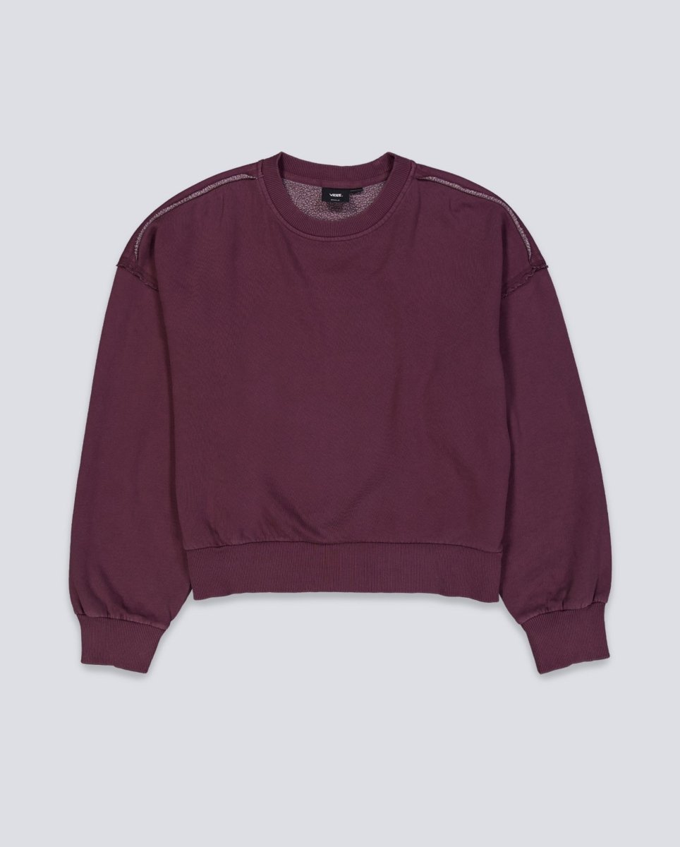 Sudadera Vans Got Your Back Crew Bay Leaf Granate Mujer VN000Q33EMS1