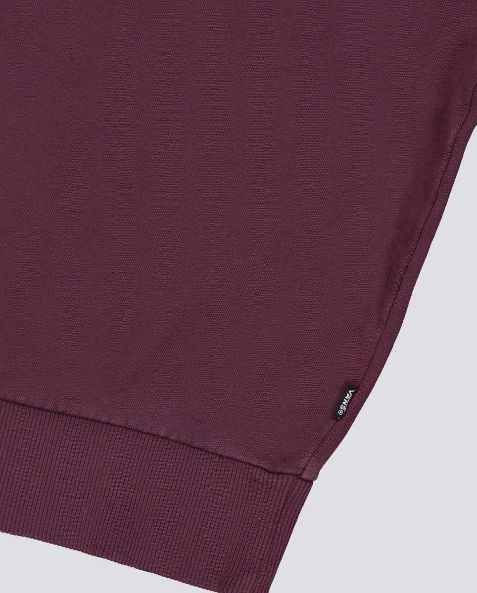 Sudadera Vans Got Your Back Crew Bay Leaf Granate Mujer VN000Q33EMS1