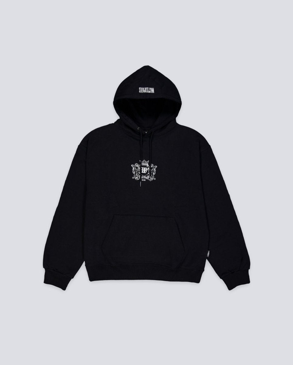 Sudadera Wasted Paris Crest Hoodie Negro Unisex WSTDFW25-16