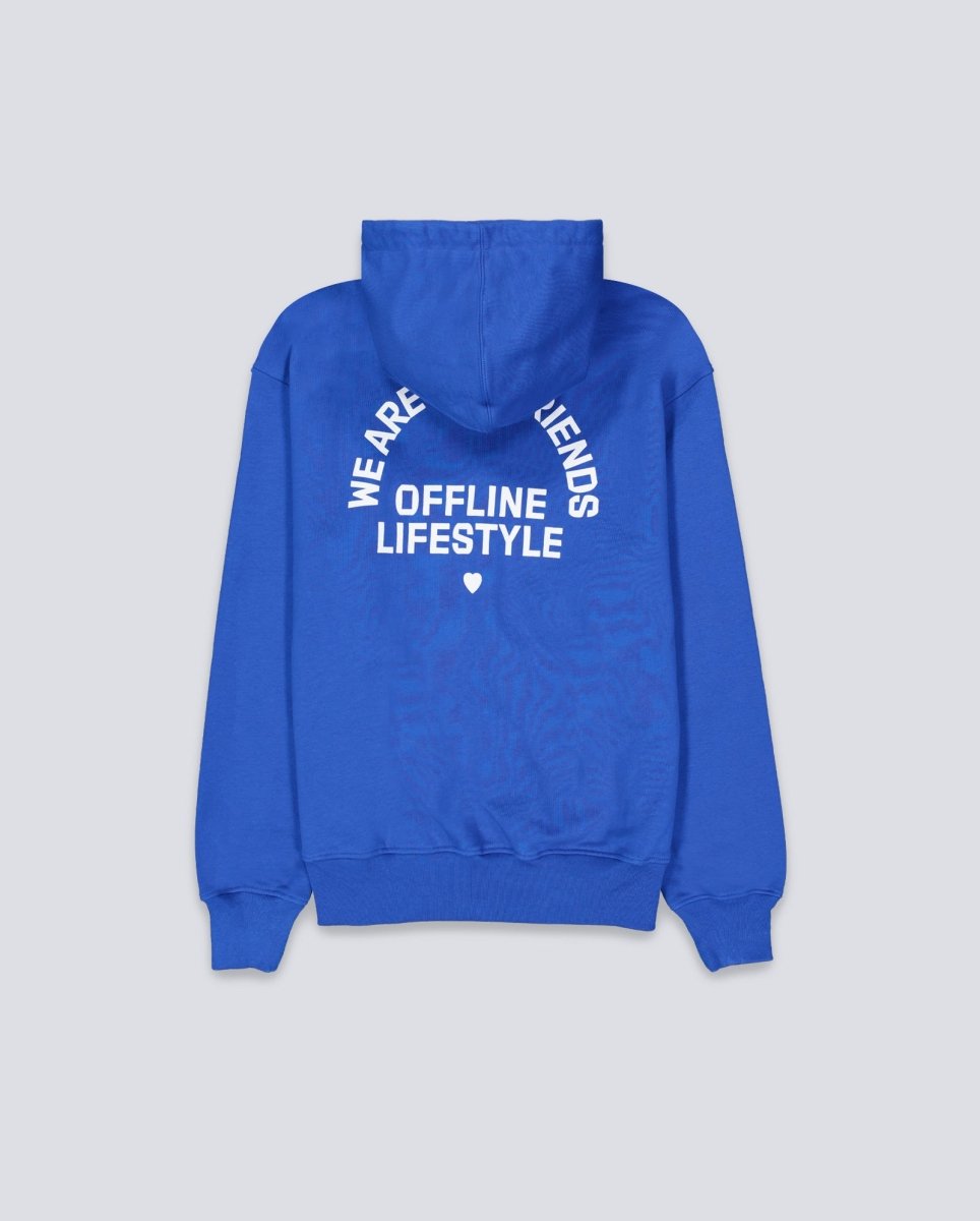 Sudadera We Are Not Friends Offline Love Azul Unisex WANFSS25-14