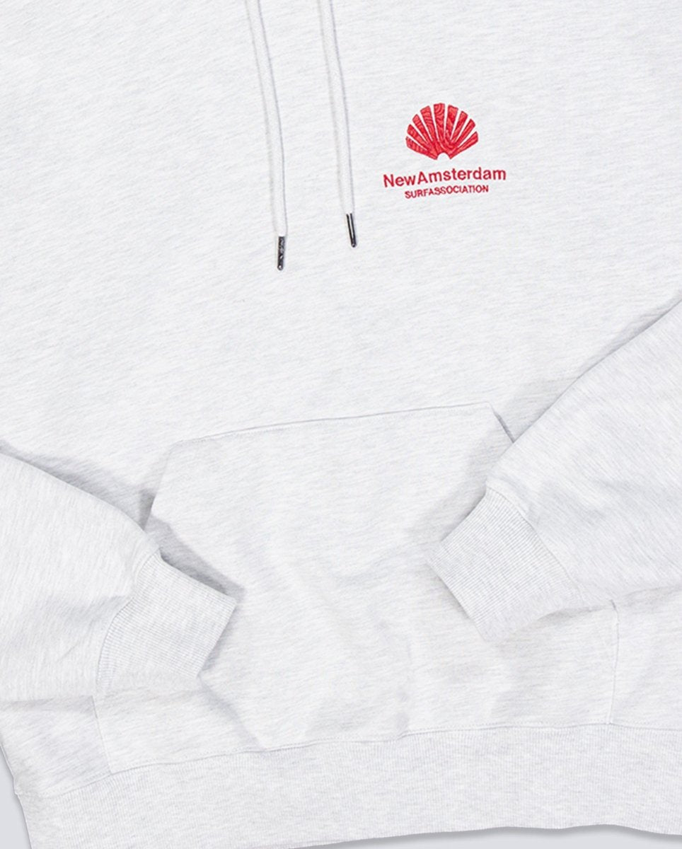 Sudadera con Capucha New Amsterdam Surf Association Logo Gris Unisex 2601117001