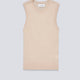 Top De Tirante Lacoste Canalé Beige Mujer