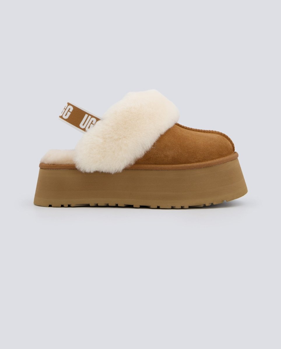 Ugg Funkette Con Plataforma Marrón Mujer 1113474 zuecos
