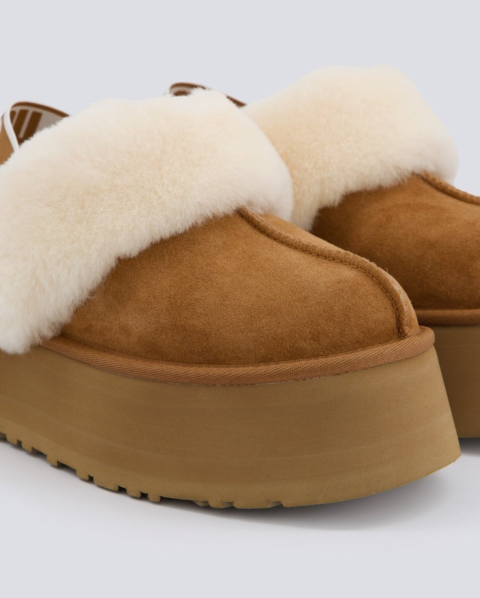 Ugg Funkette Con Plataforma Marrón Mujer 1113474 zuecos