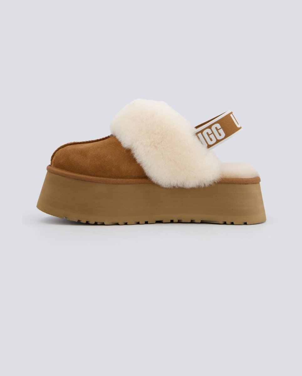 Ugg Funkette Con Plataforma Marrón Mujer 1113474 zuecos