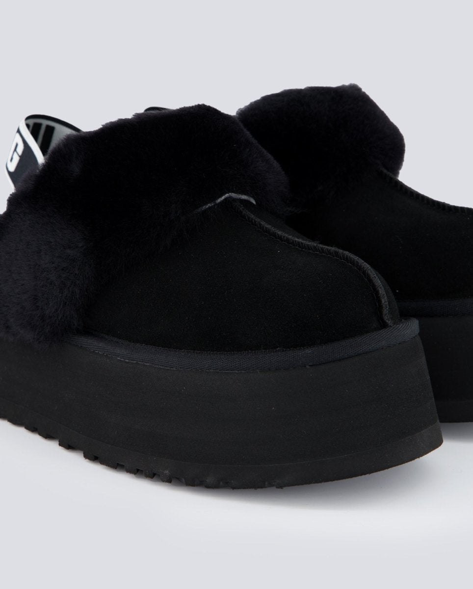 Ugg Funkette Con Plataforma Negro Mujer 1113474 zuecos