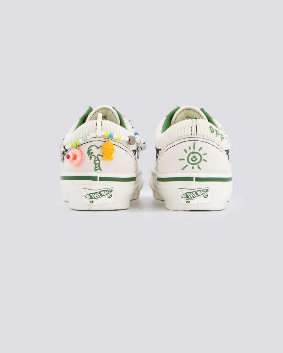 Vans Lx Old Skool Charms Cream Verde Y Beige Mujer VN000EGYCRM1 zapatillas