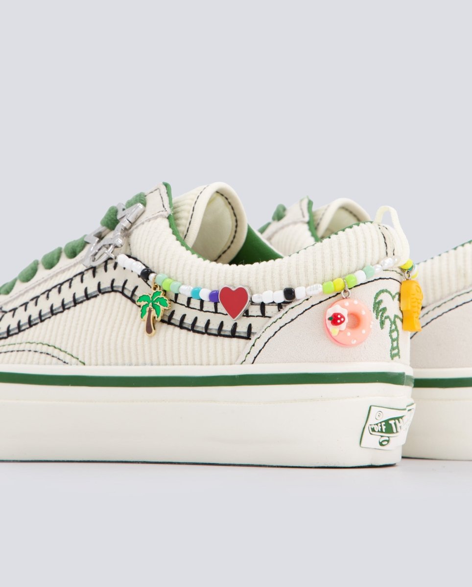 Vans Lx Old Skool Charms Cream Verde Y Beige Mujer VN000EGYCRM1 zapatillas