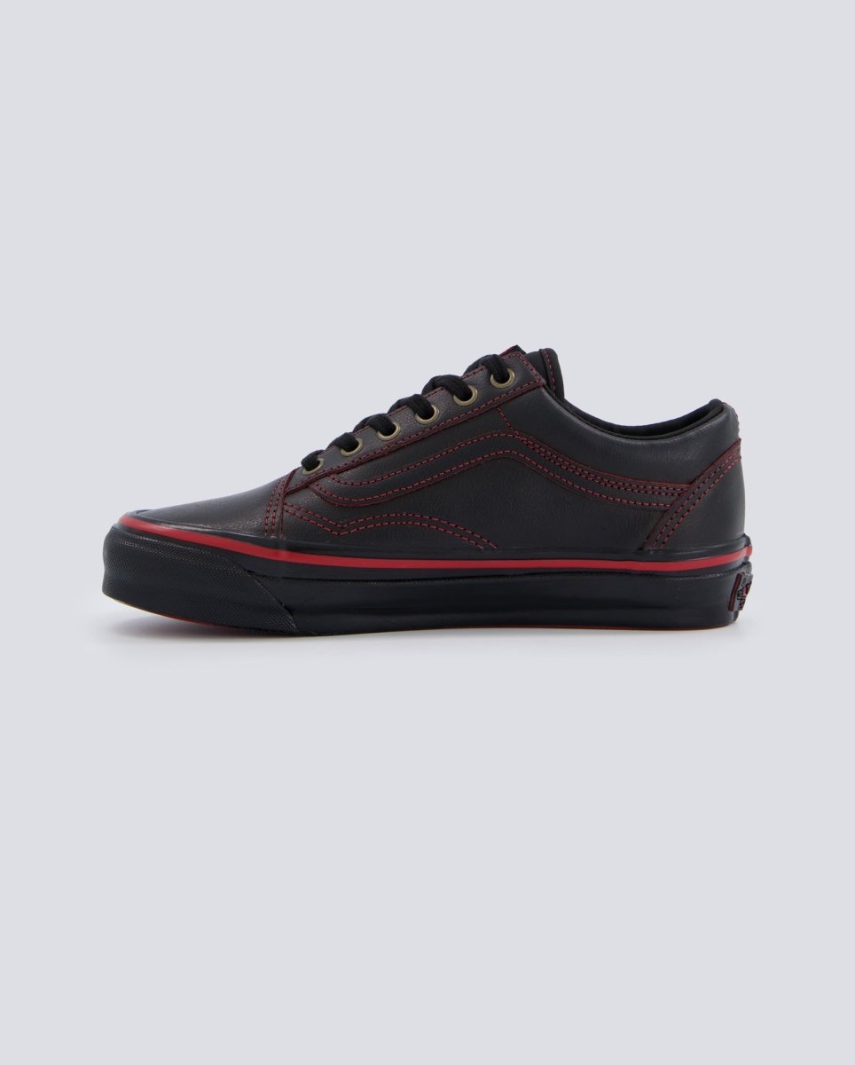 Vans Lx Old Skool Leather Negro Y Rojo Mujer VN000EDAKRK1 zapatillas