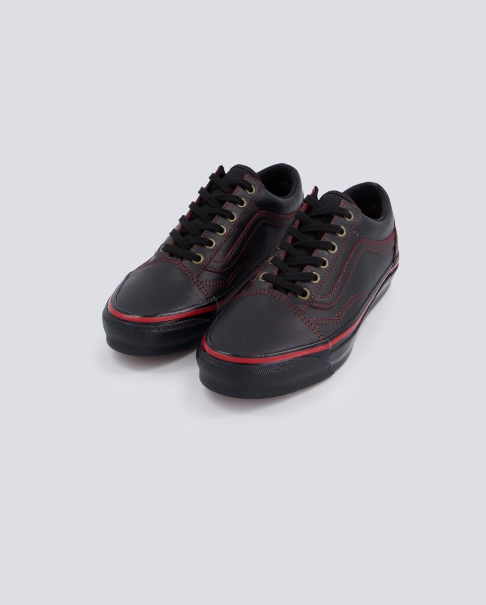 Vans Lx Old Skool Leather Negro Y Rojo Mujer VN000EDAKRK1 zapatillas