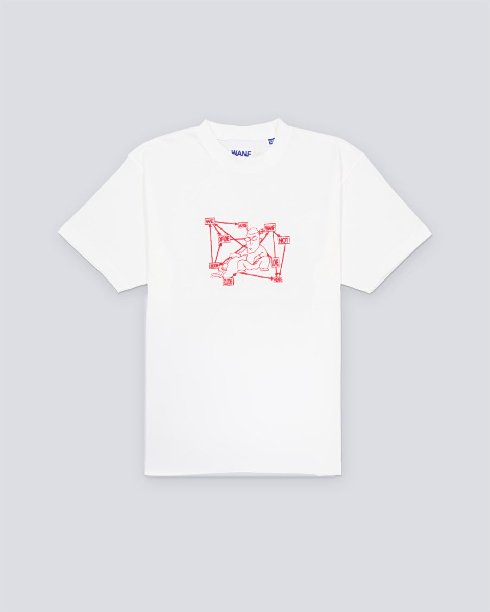 Camiseta We Are Not Friends Recycled Zen Blanco Hombre