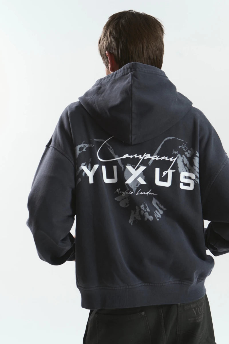 Sudadera Yuxus Imperial Mayfair Hoodie Azul Unisex