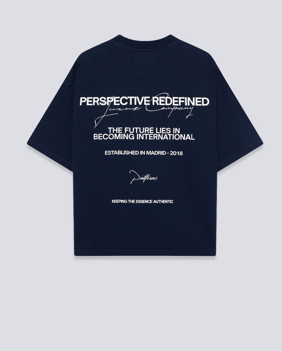 Camiseta Yuxus Blueberry Patterns Azul Marino Unisex