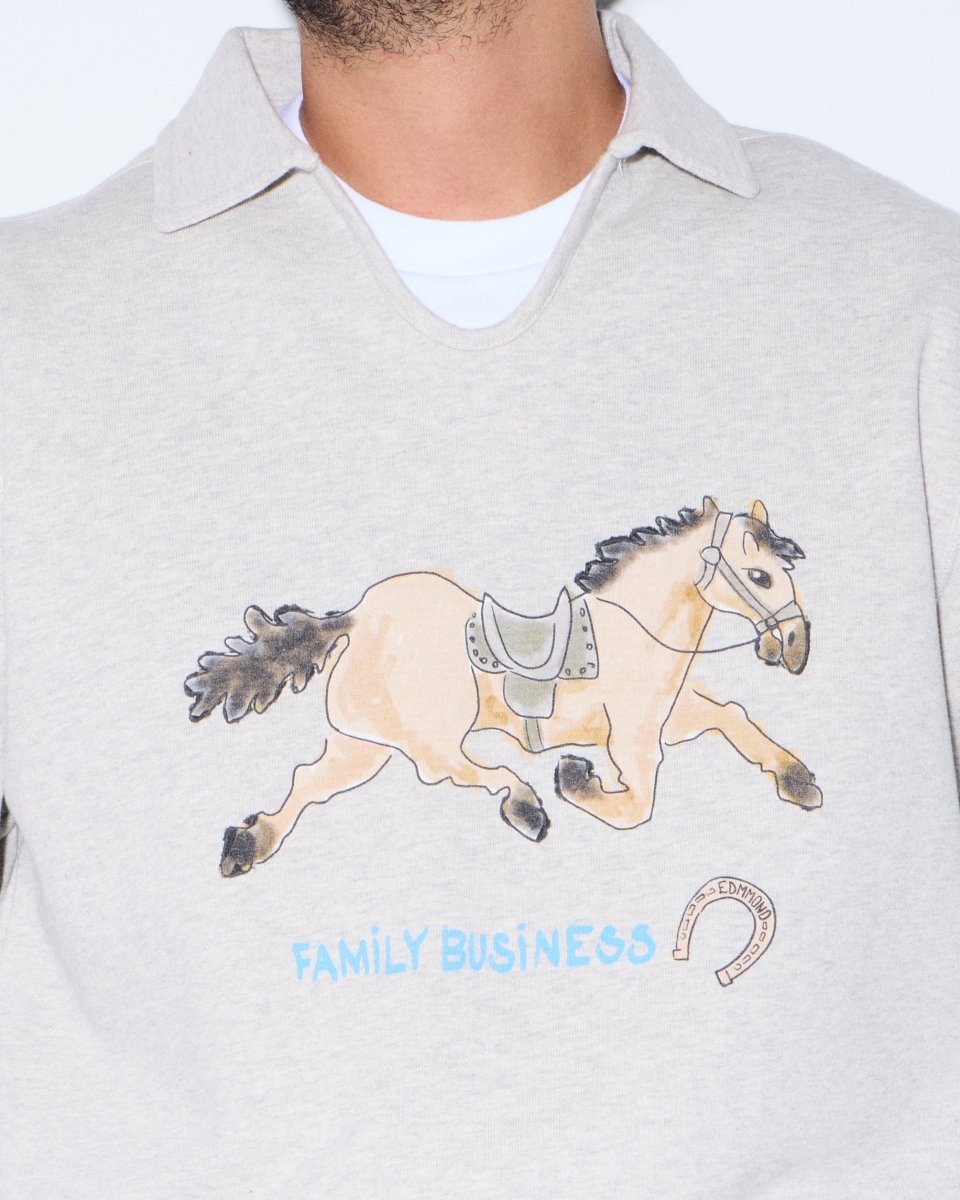 Sudadera Edmmond Studios Family Business Gris Claro Unisex