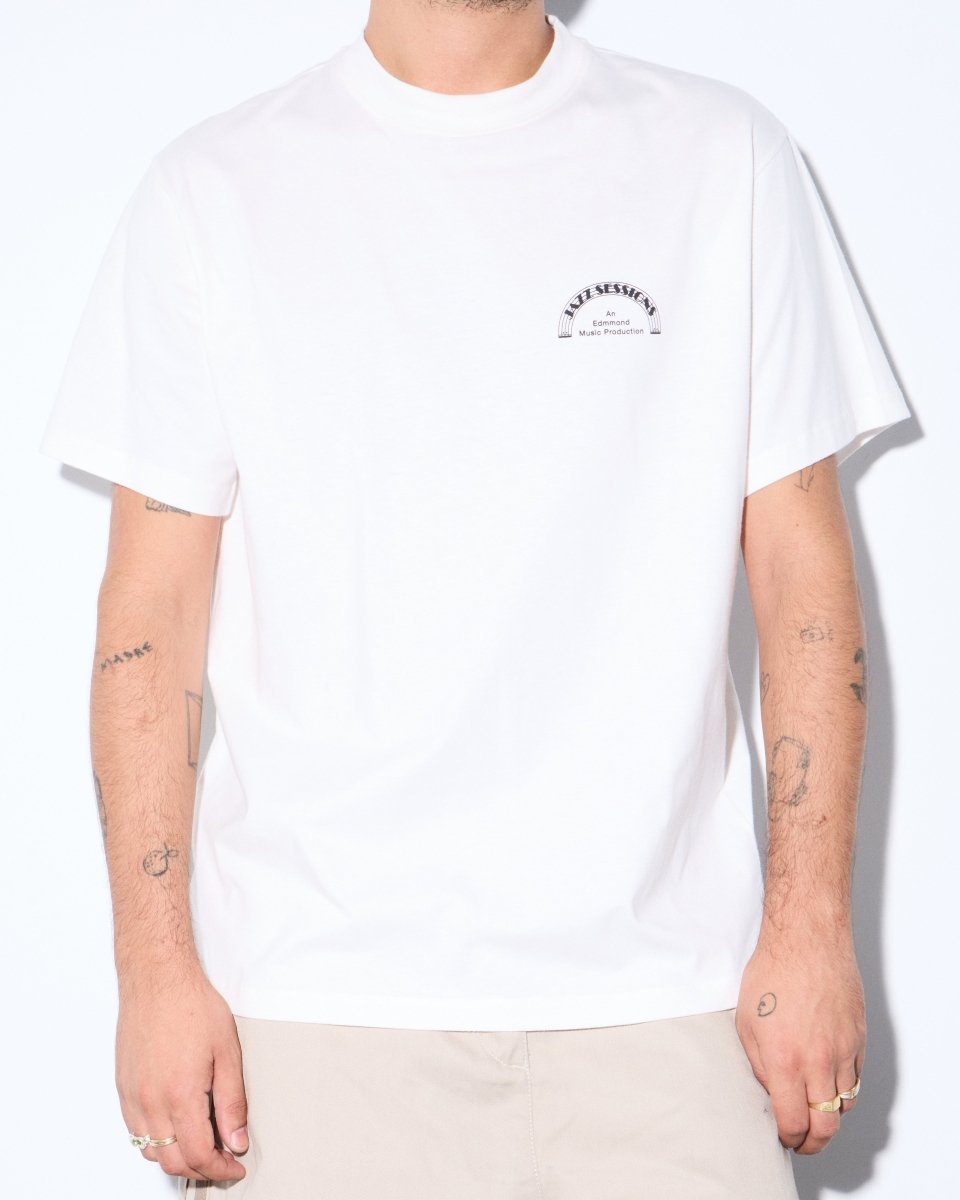 Camiseta Edmmond Studios Jazz Sessions Blanco Unisex