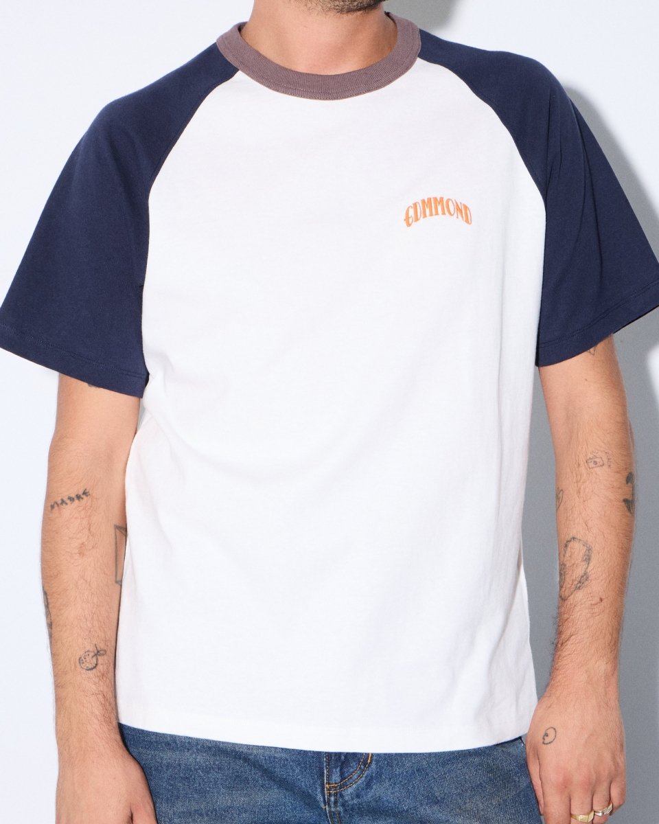 Camiseta Edmmond Studios Home Run Blanco Hombre