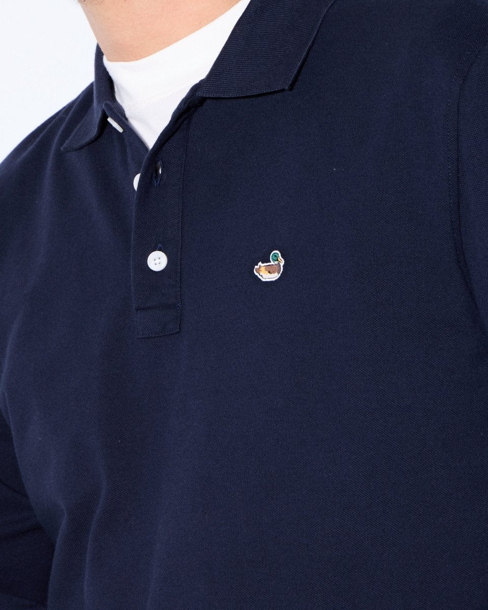 Polo Edmmond Studios Duck LS Azul Marino Unisex