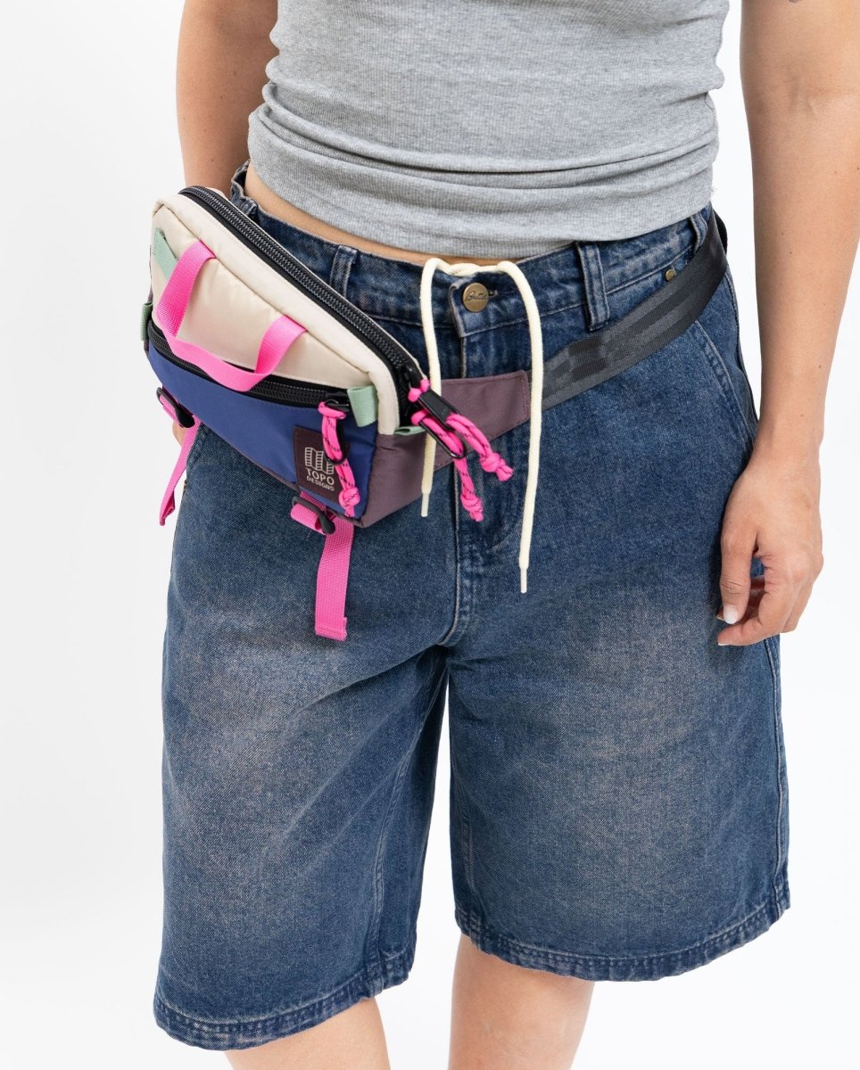 Bolso Topo Designs Mini Quick Pack Beige Y Morado Unisex