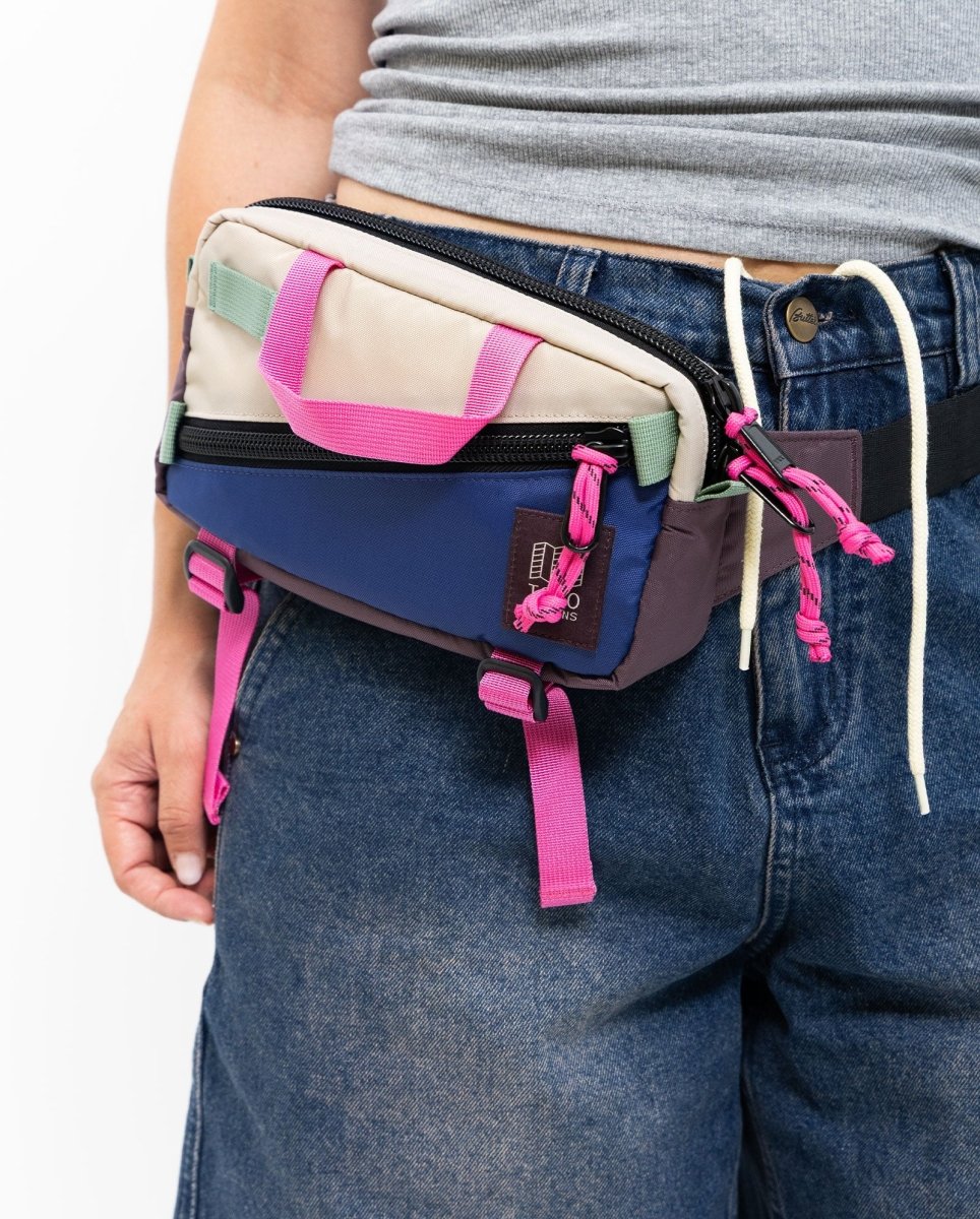 Bolso Topo Designs Mini Quick Pack Beige Y Morado Unisex
