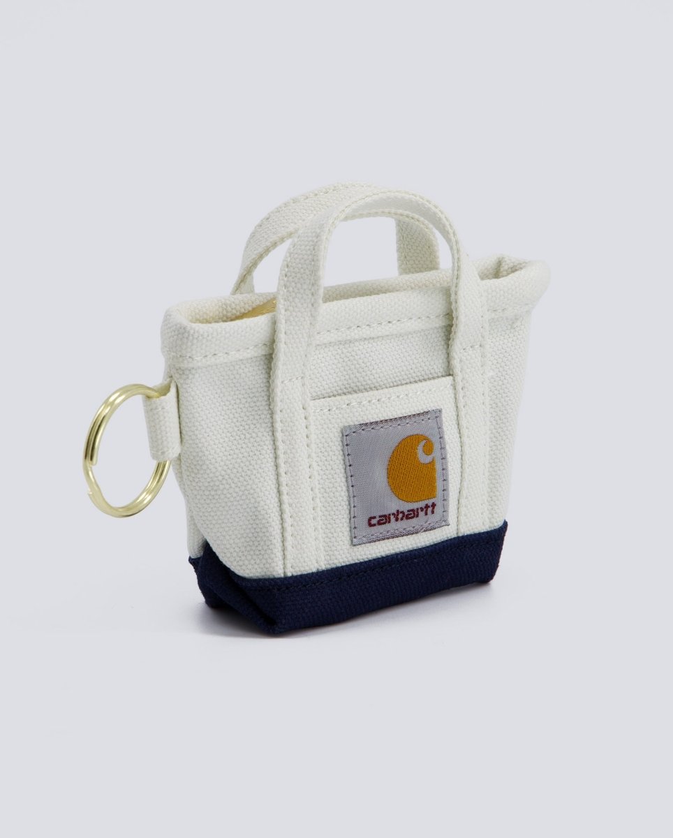 Llavero Carhartt WIP Mini Tote Bag Keychain Hamilton Ablaco Y Azul Unisex