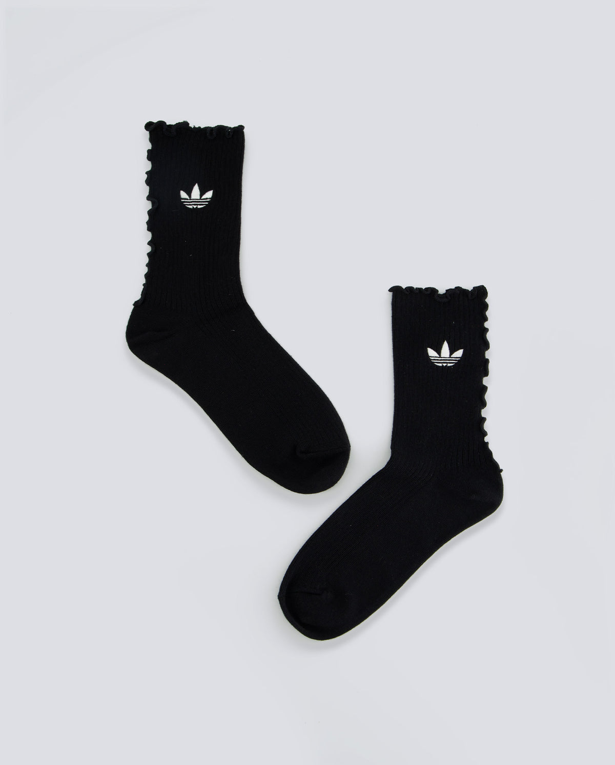 Calcetines Adidas Ruffle Blanco Y Negro 2 Pares Unisex