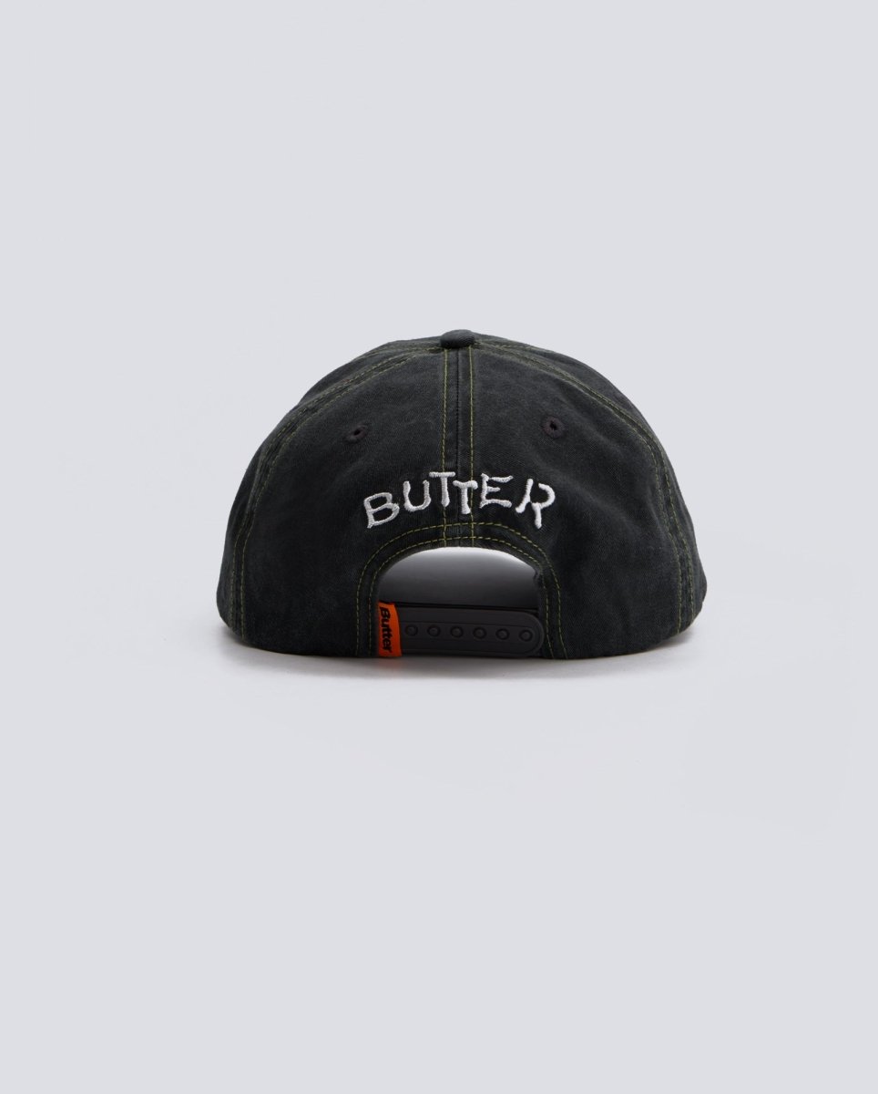 Gorra Butter Goods Canine 5 Panel Negro Unisex