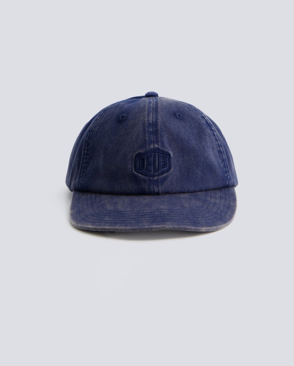 Gorra Deus Shield Garment Dyed Dad Azul Unisex