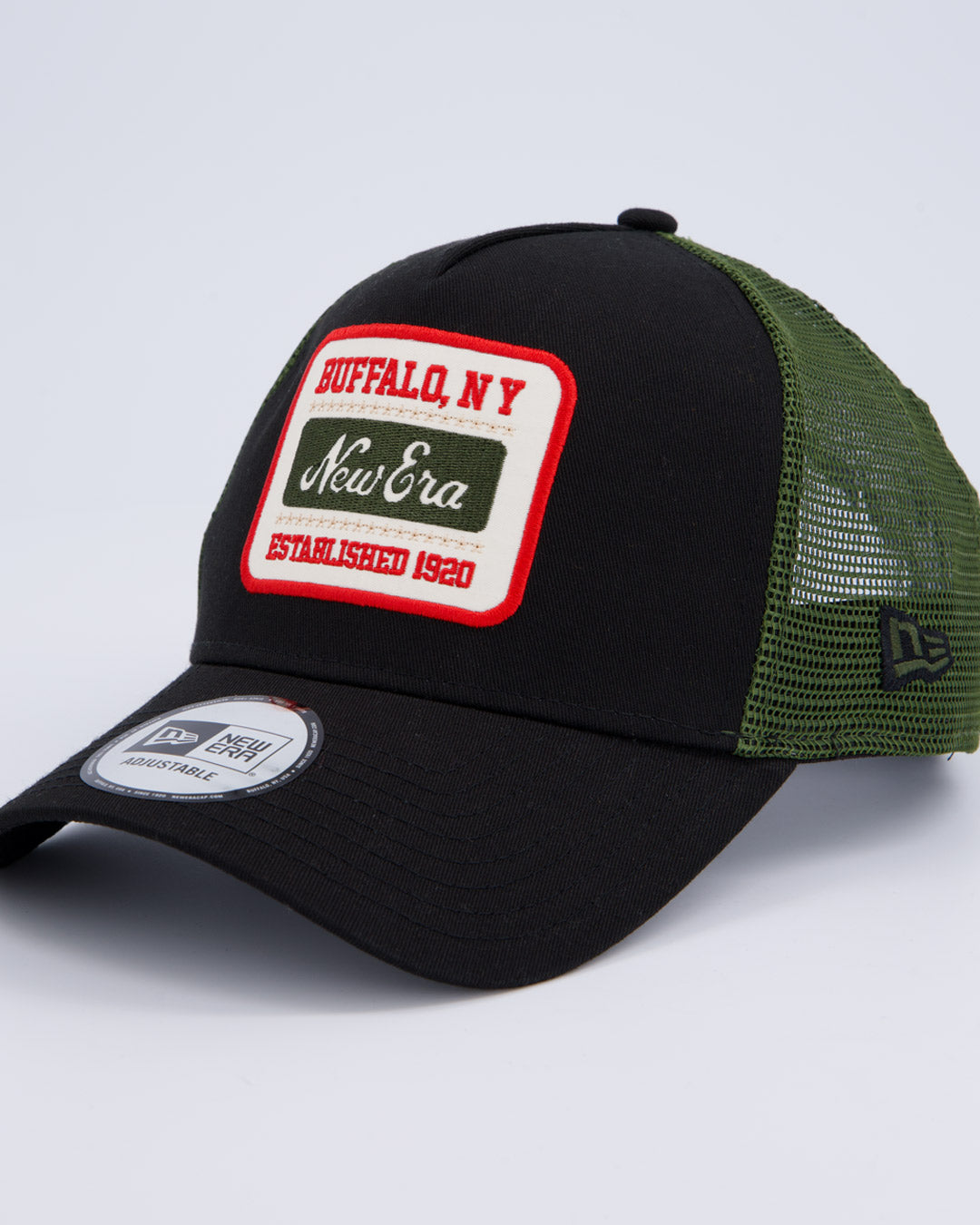 Gorra New Era Ne Patch Negro y Verde Unisex gorra