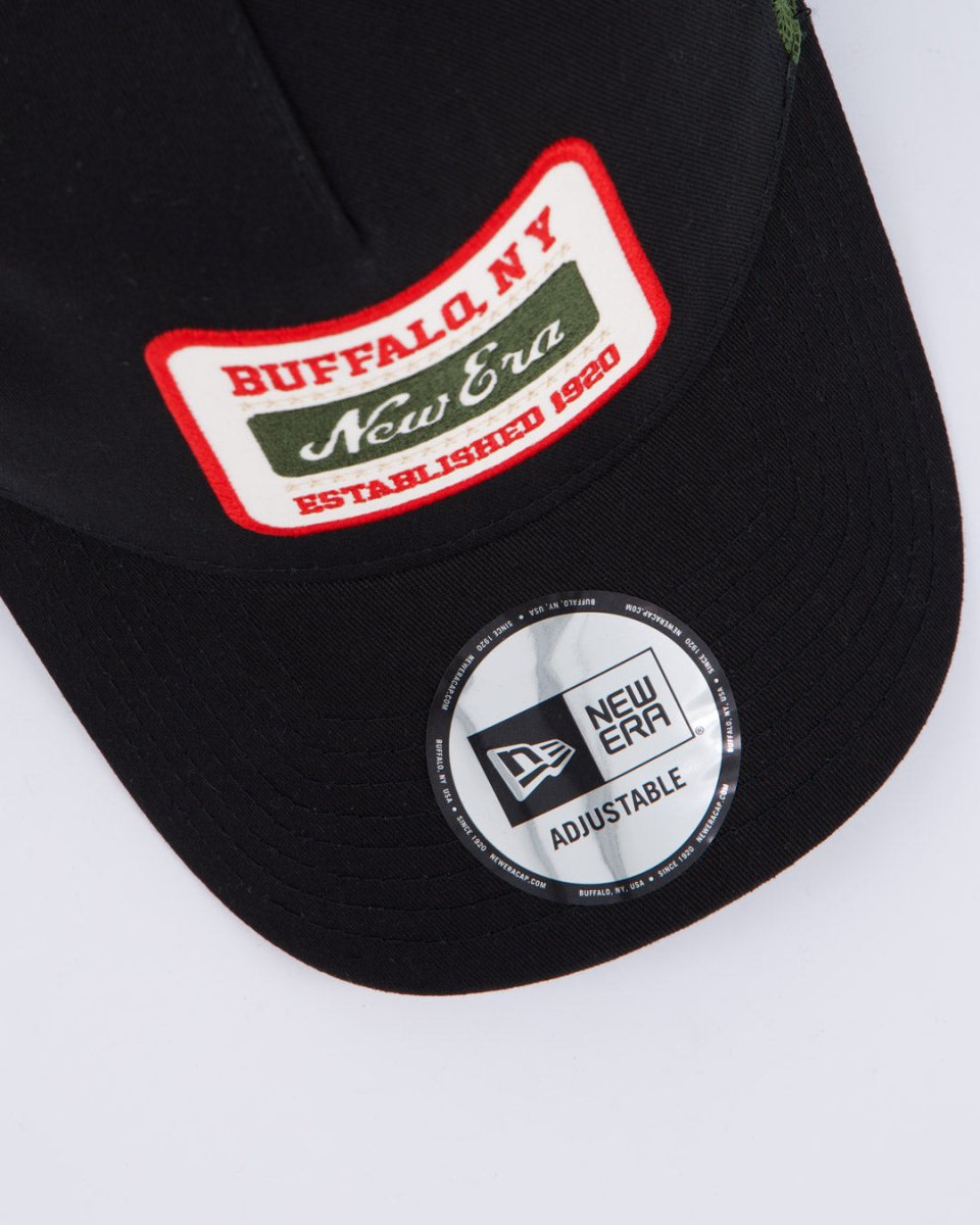Gorra New Era Ne Patch Negro y Verde Unisex gorra
