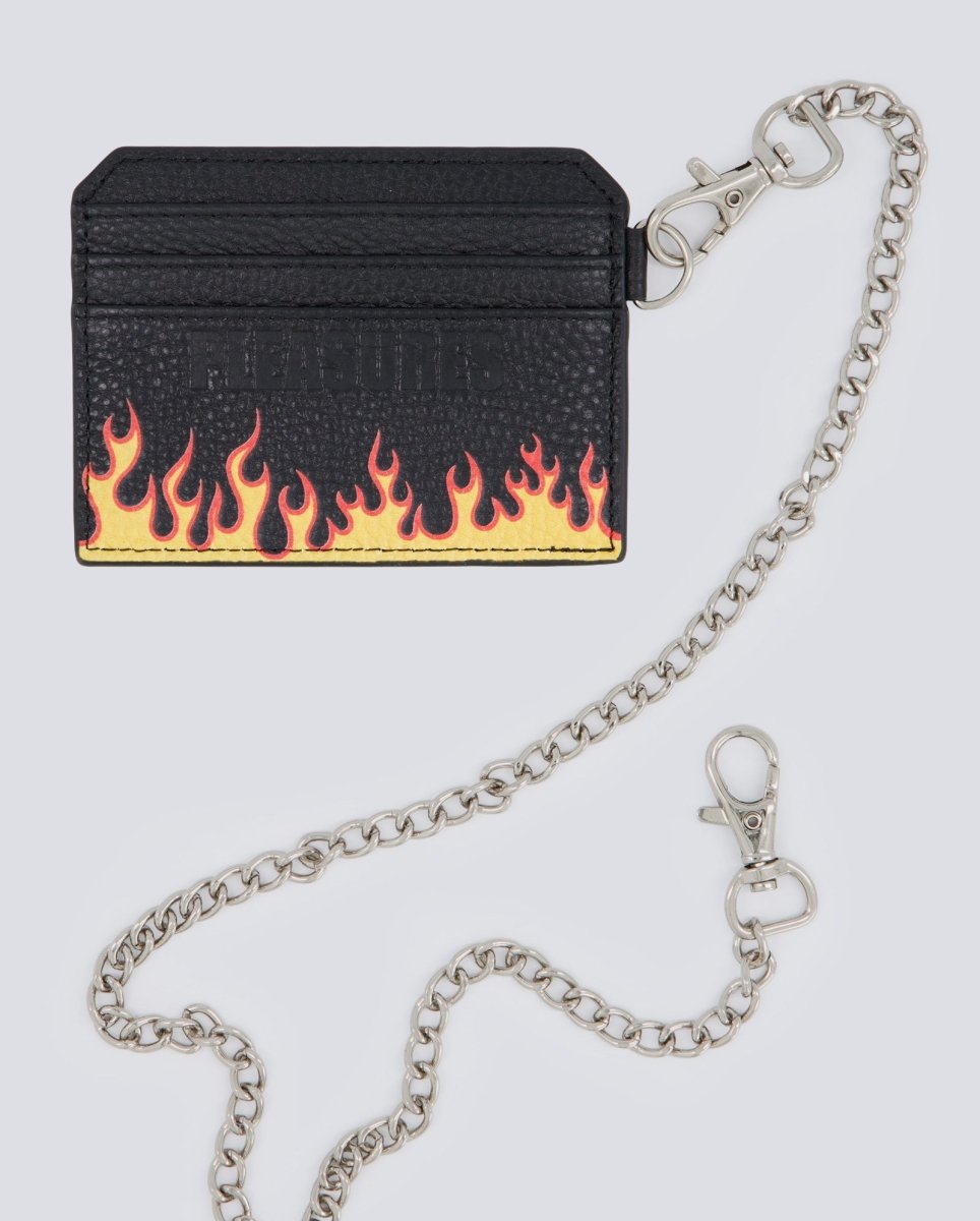 Tarjetero Pleasures Leather Negro Unisex
