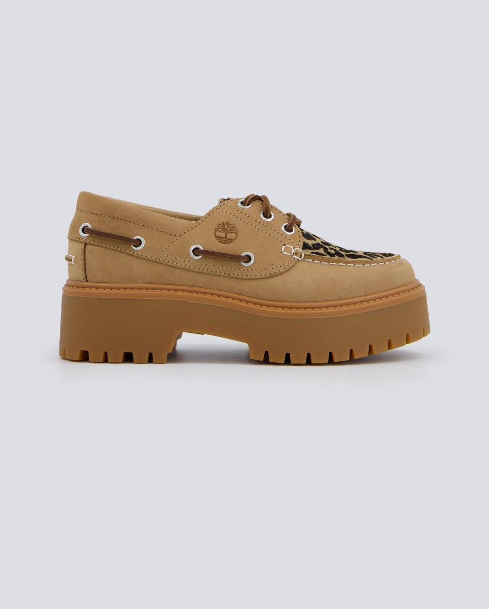 Timberland Boat Nubuck Leopardo Marrón Mujer