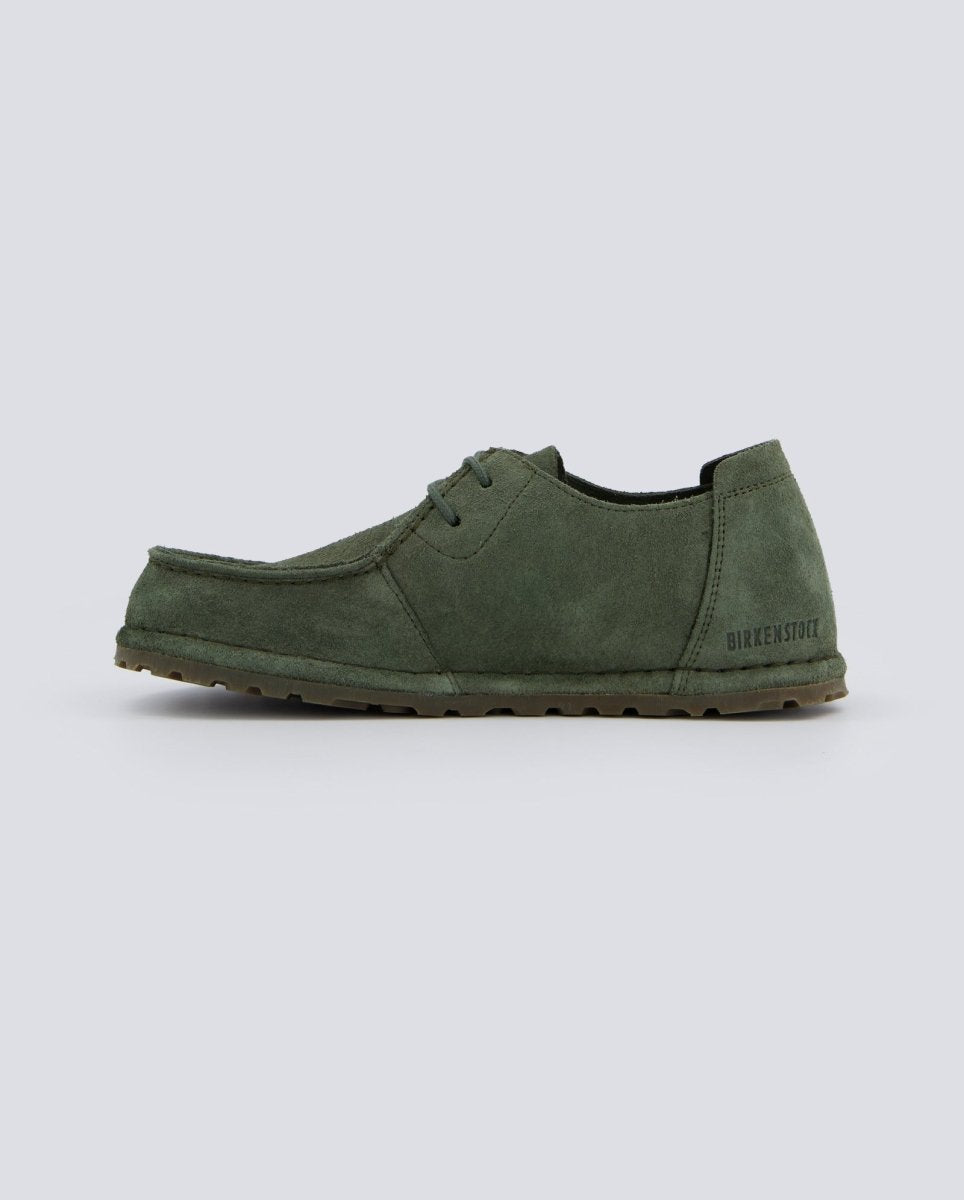 Birkenstock Utti Lace Ante Verde Mujer