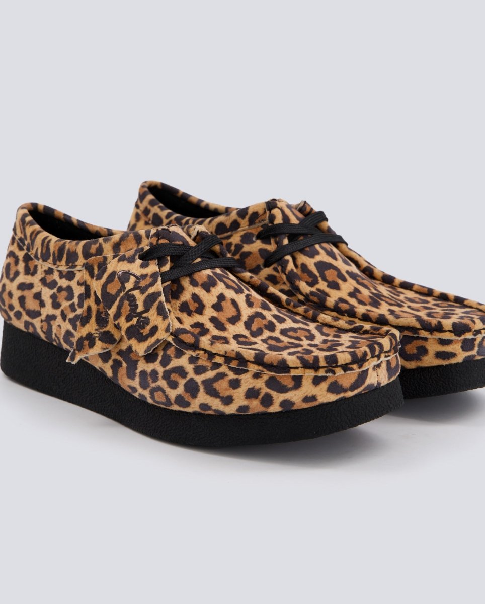 Clarks Wallabee Leopardo Mujer