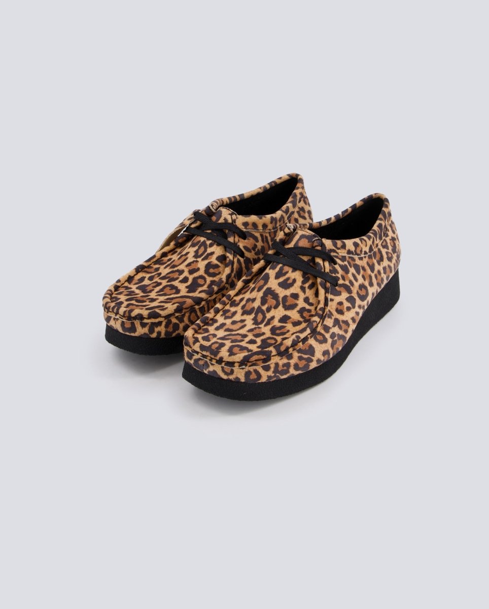 Clarks Wallabee Leopardo Mujer