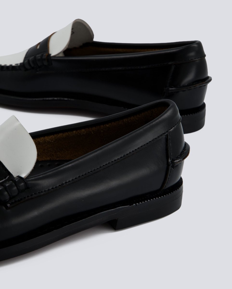 Sebago Dan Negro y Blanco Mujer
