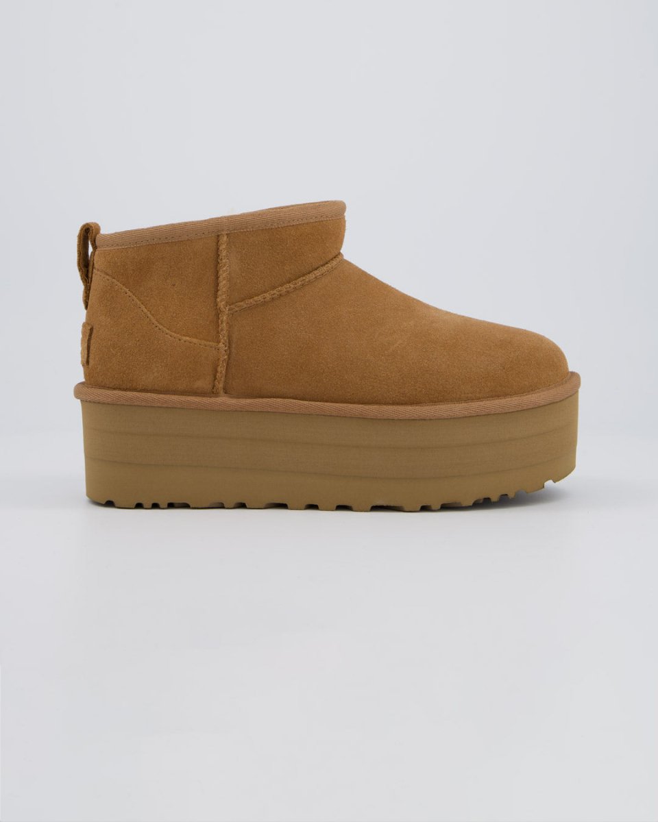 Ugg W Classic Ultra Mini Plat Marrón Mujer