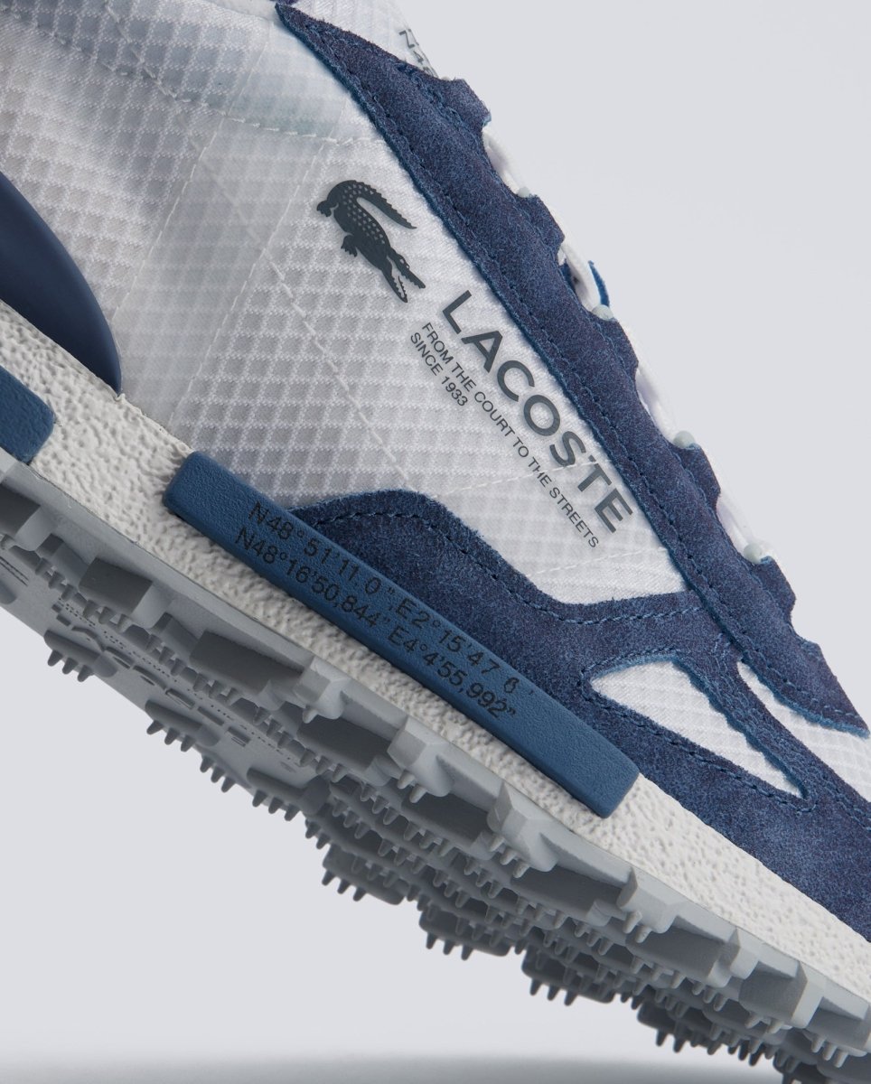 Lacoste Elite Active Blanco y Azul Hombre