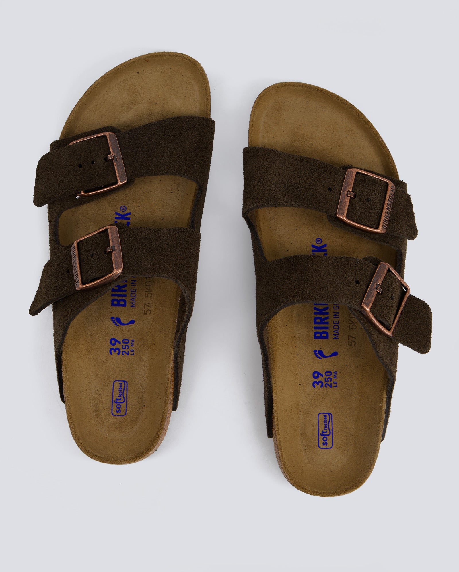 Birkenstock Arizona Sfb Leve Marrón Oscuro Hombre