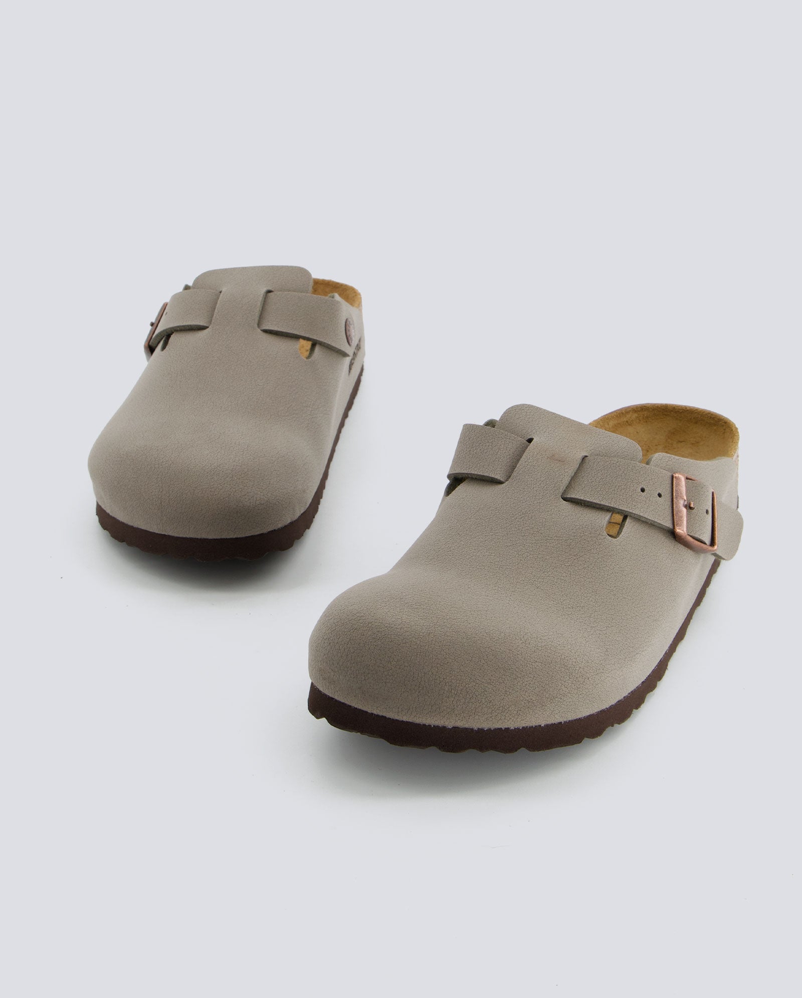 Birkenstock Boston TEX Birko-Flor Gris Hombre
