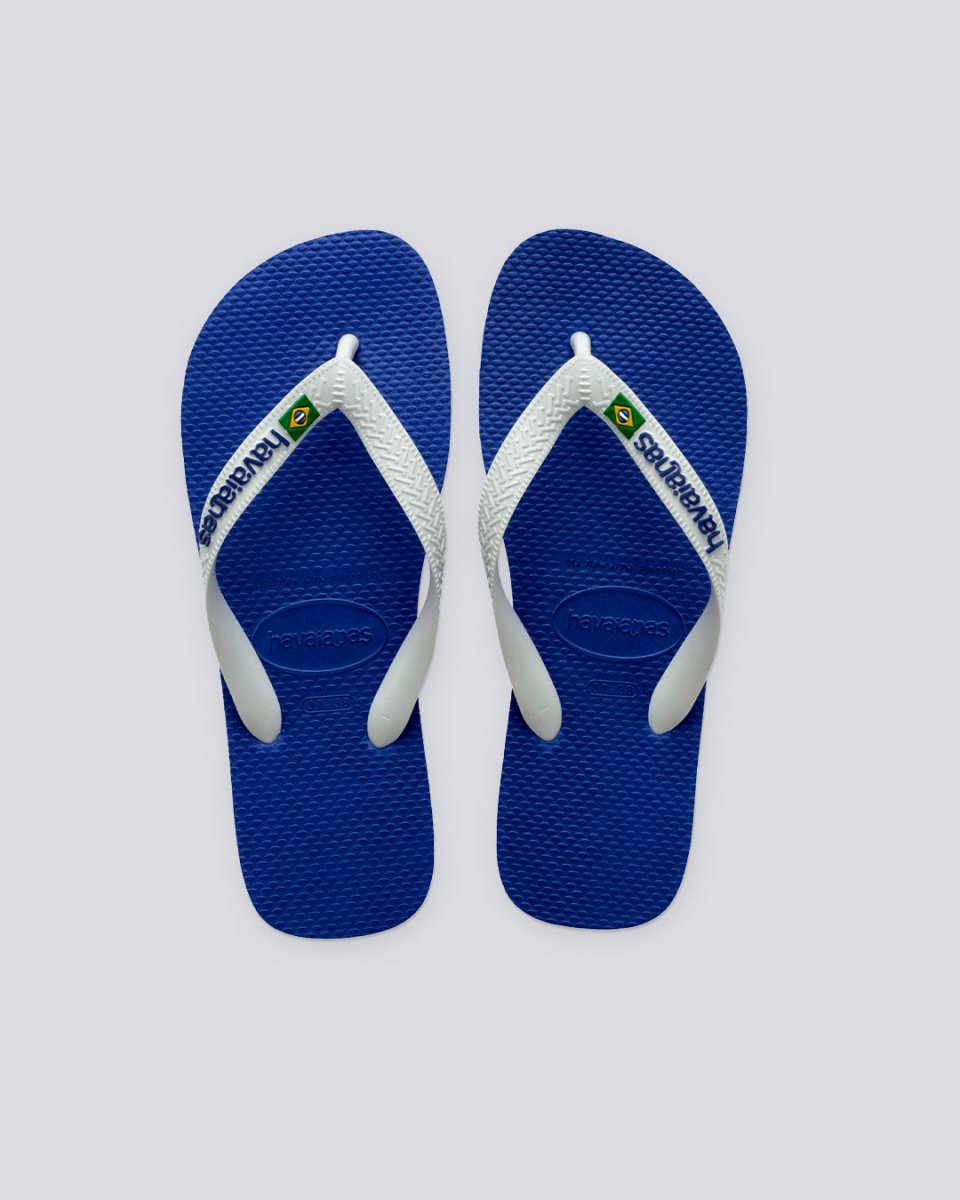 Chanclas Havaianas Brasil Azul y Blanco Mujer