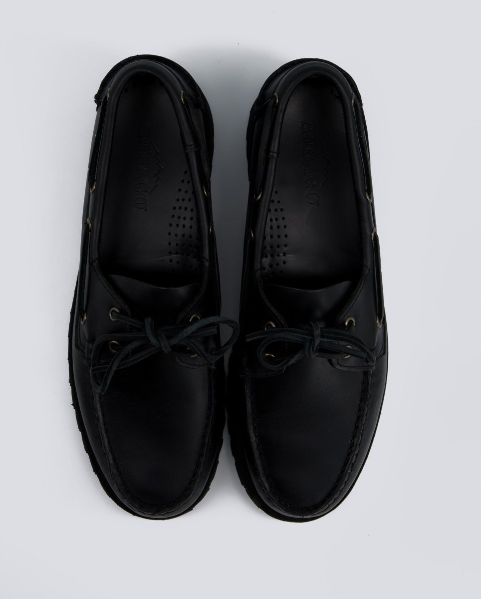 Sebago Ranger Waxy Loafers Negro Hombre