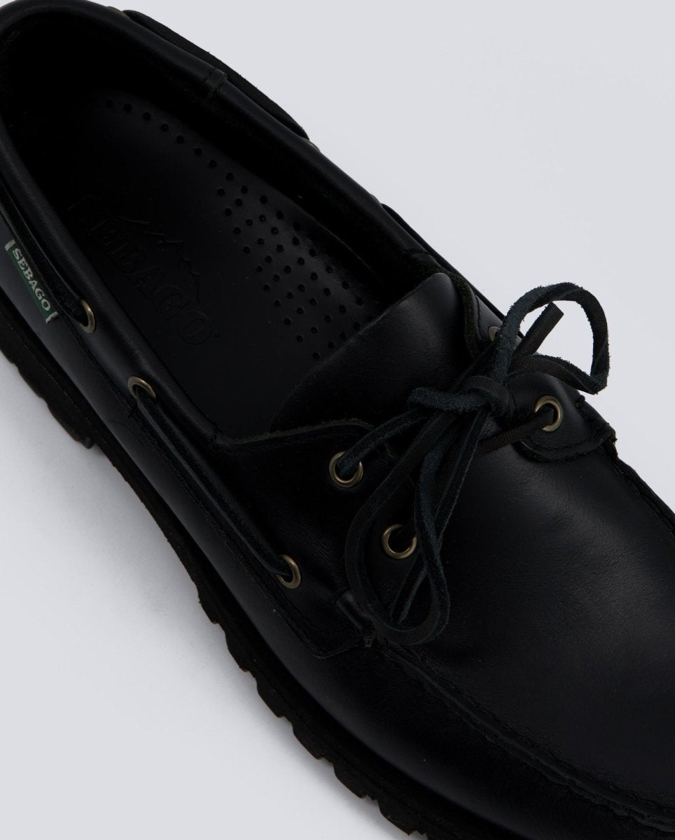 Sebago Ranger Waxy Loafers Negro Hombre
