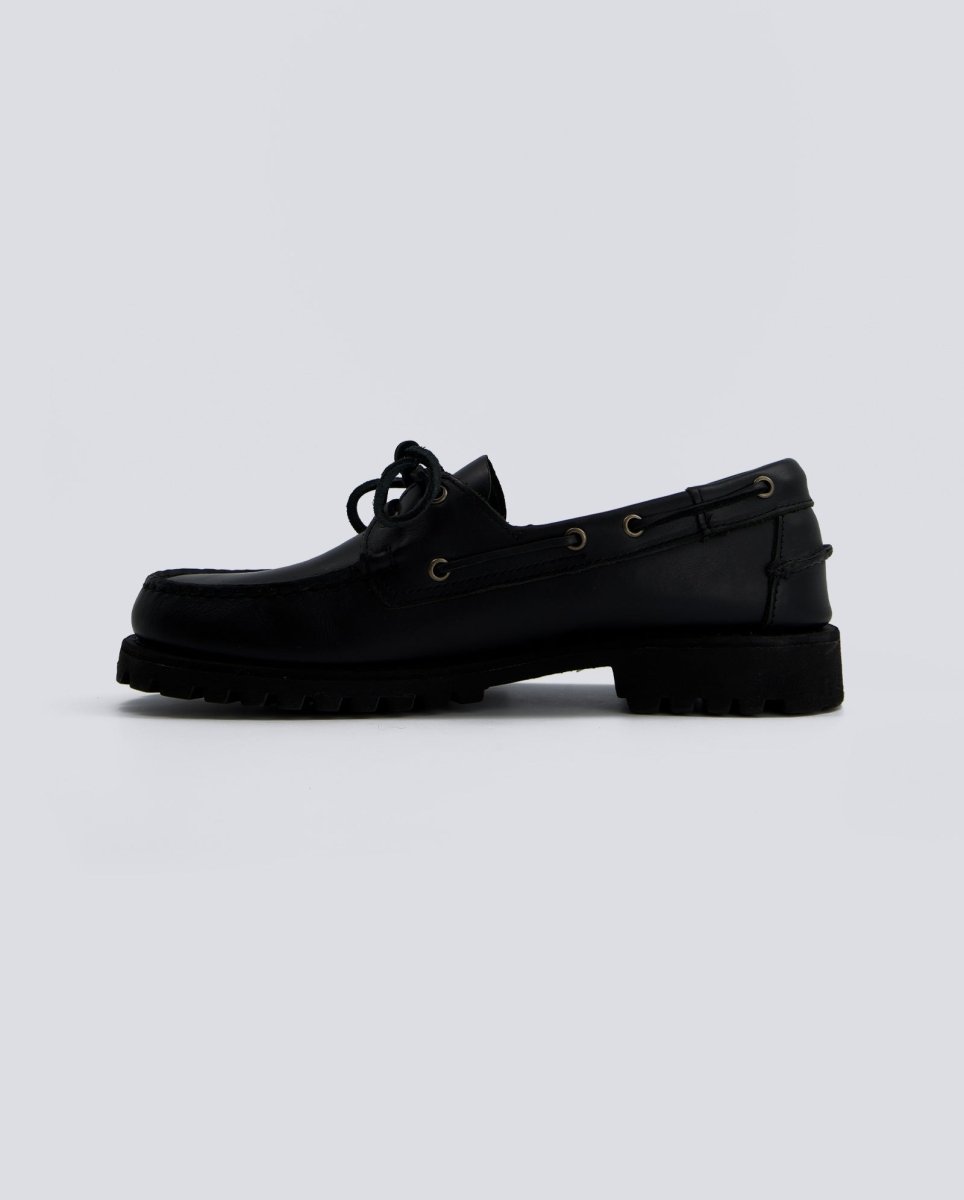 Sebago Ranger Waxy Loafers Negro Hombre