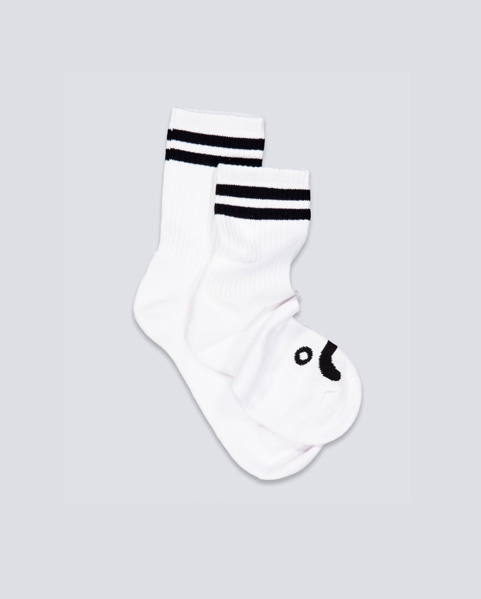 Calcetines Polar Skate Co Happy Socks Blanco Unisex